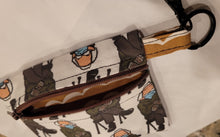 Load image into Gallery viewer, Bernie Sits Mini Clip-On Zipper Pouch with Swivel Clasp and Keyring