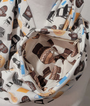 Load image into Gallery viewer, Bernie "Floating Head" Double Loop Knit Infinity Scarf with Hidden Pocket