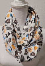 Load image into Gallery viewer, Bernie "Floating Head" Double Loop Knit Infinity Scarf with Hidden Pocket
