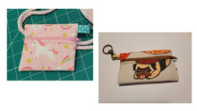 Load image into Gallery viewer, Customizable Mini Clip-on Zipper Pouch with Swivel Clasp and Keyring