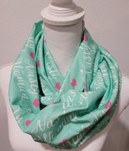 Load image into Gallery viewer, Mint "Nasty Woman" Double Loop Jersey Knit Infinity Scarf