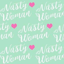 Load image into Gallery viewer, Mint "Nasty Woman" Double Loop Jersey Knit Infinity Scarf